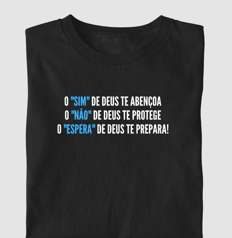 O sim, o não e o espera de Deus