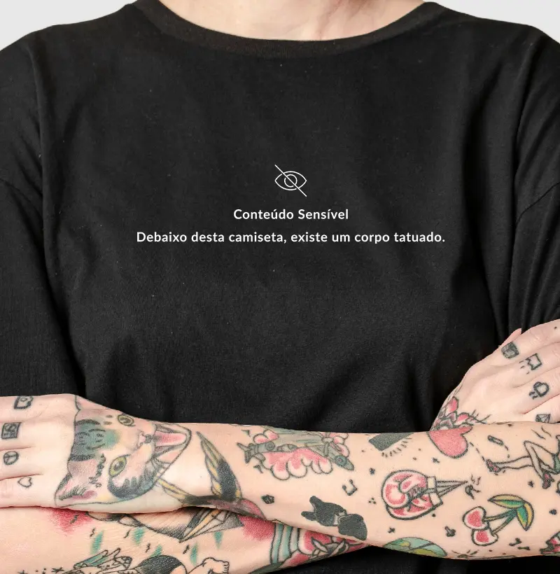 Conteúdo Sensível. Corpo Tatuado