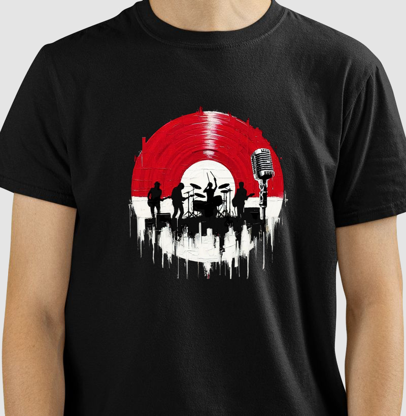 camiseta rock band
