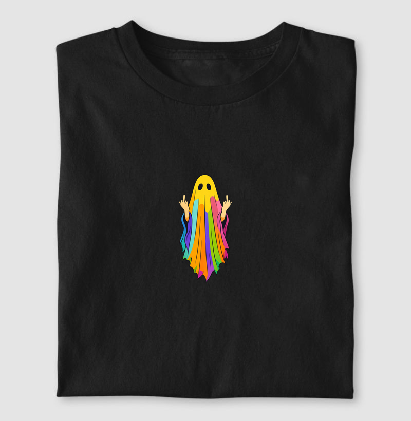 Camiseta "Fantasma colorido"