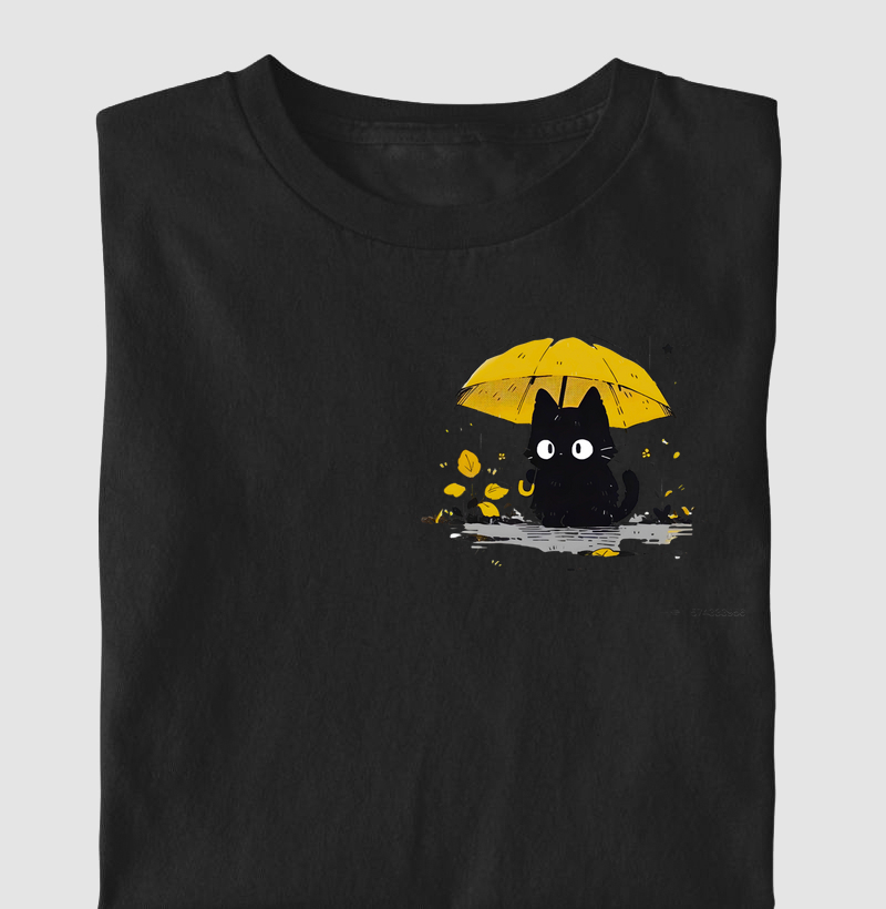 Gato na chuva