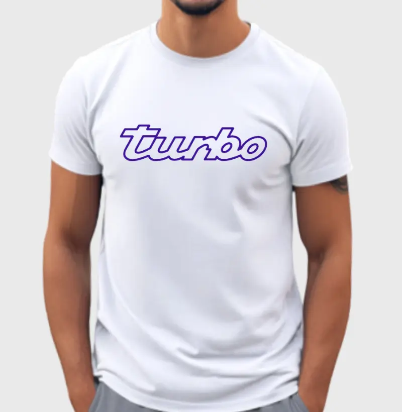Camiseta logo Turbo - Branca