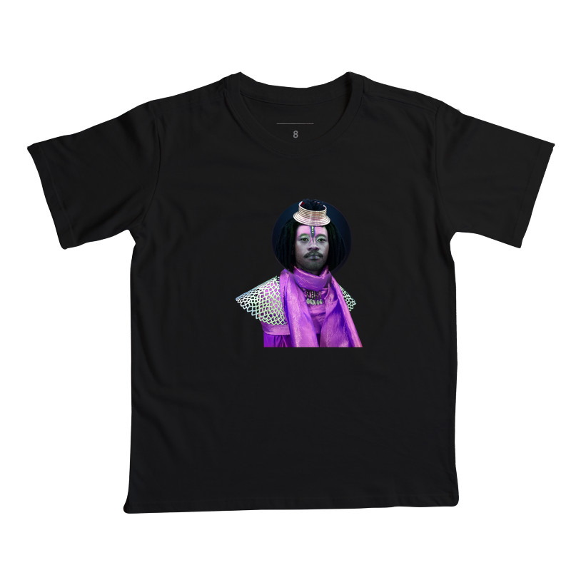 Camiseta Original Afrofuturista Argola Cabeça