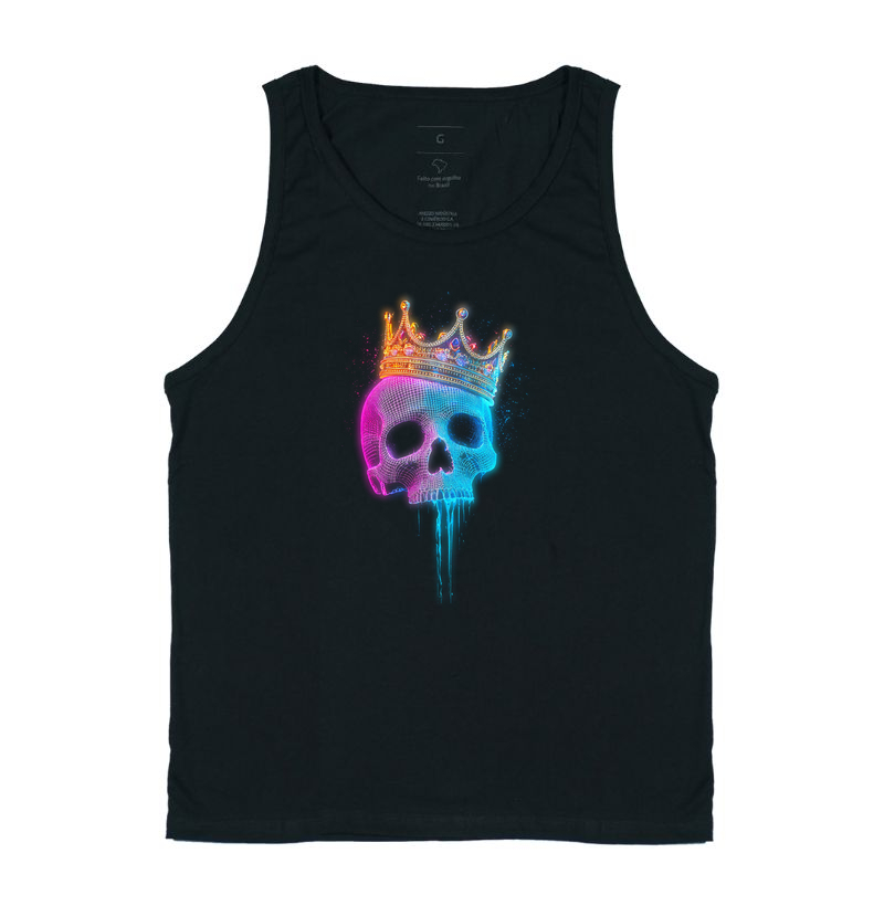 Skull Wireframe Neon