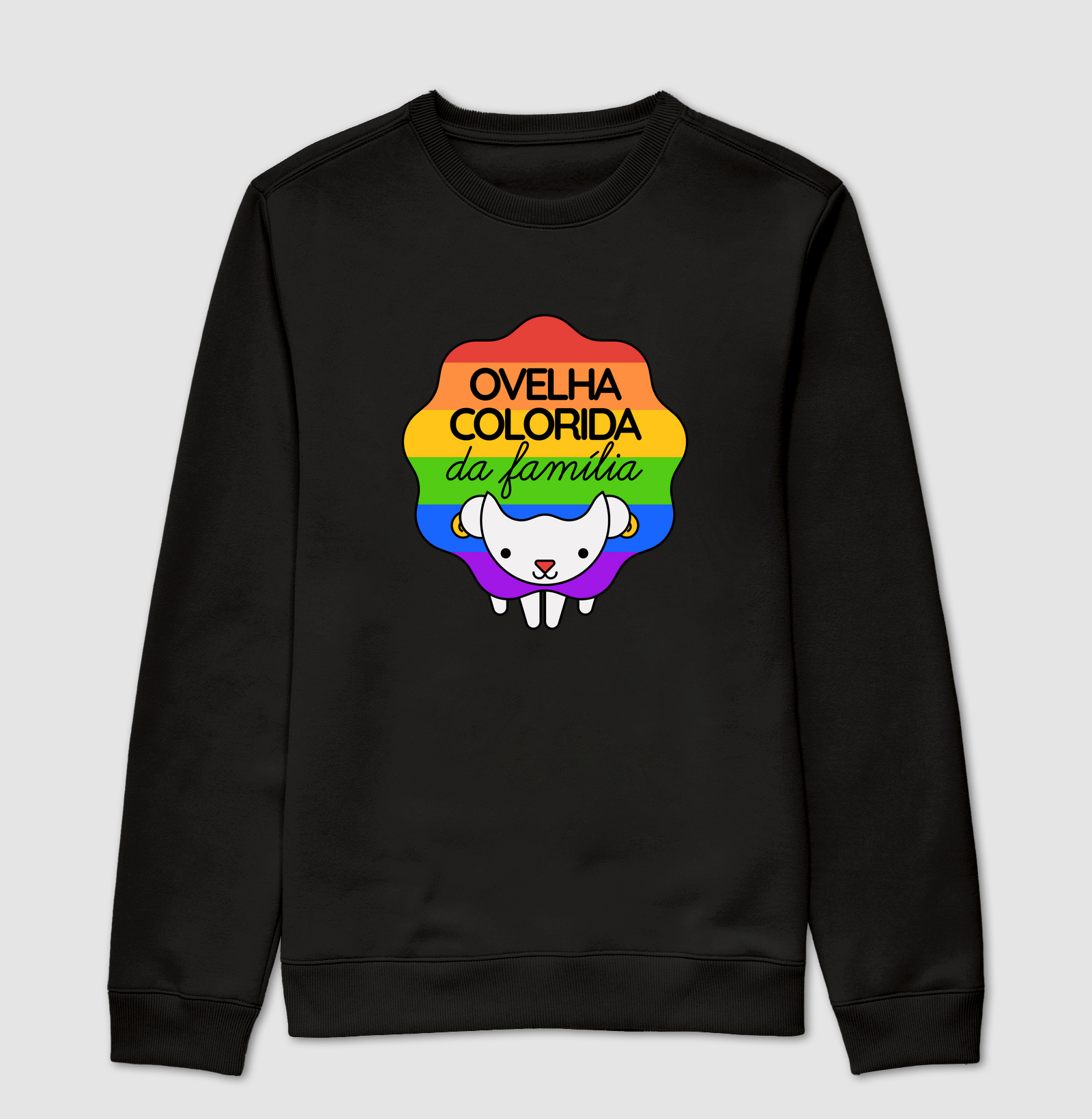 Ovelha colorida da família