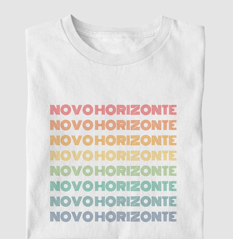 Novo Horizonte Letreiro Retrô