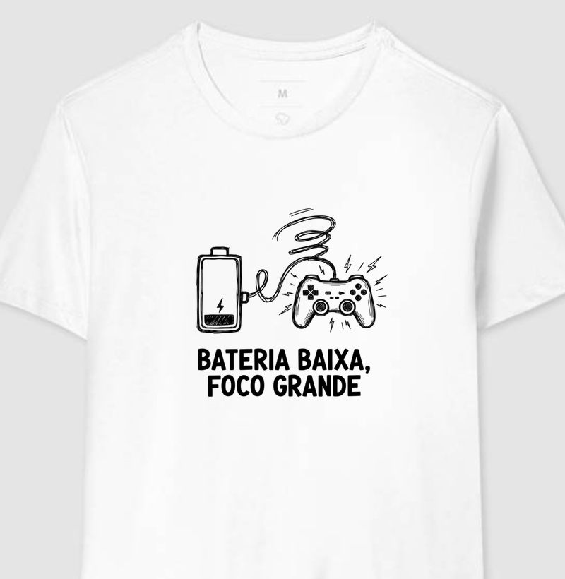 Bateria baixa, foco alto