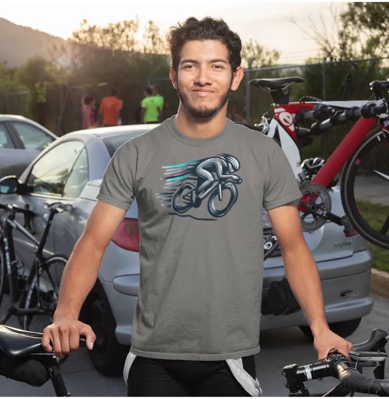 Cortando o Vento | Ciclista Aerodinâmico | Camiseta Velocidade e Eficiência