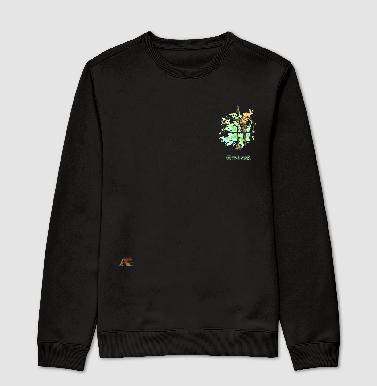  Camiseta Espírito da Caça no peito Oxóssi Invisível 100% Algodão