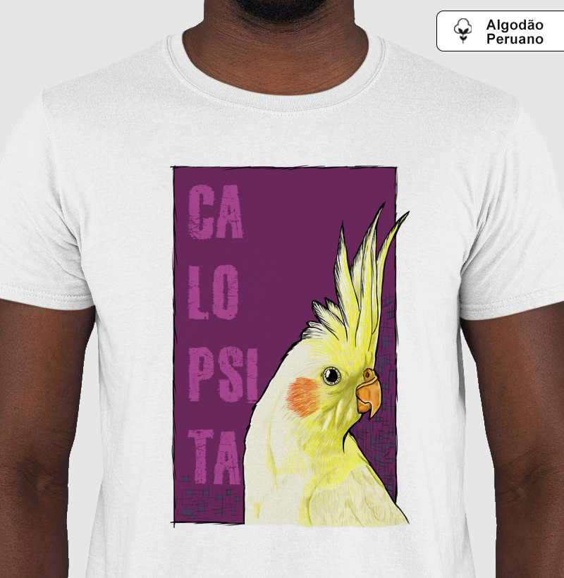 Camiseta Algodão Peruano Calopsita