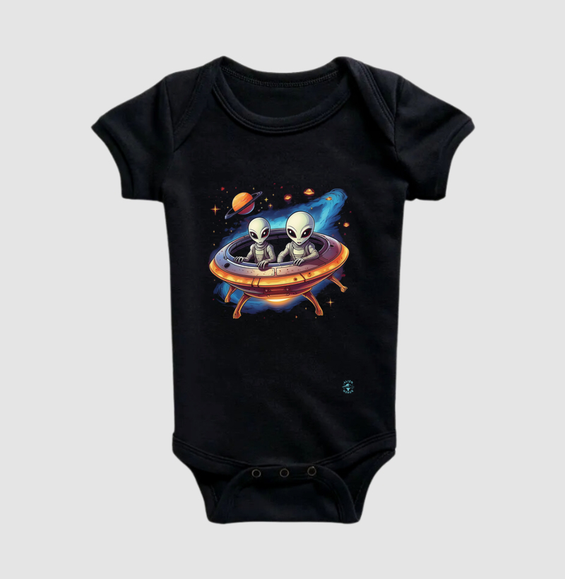Body Infantil Viajantes Cósmicos