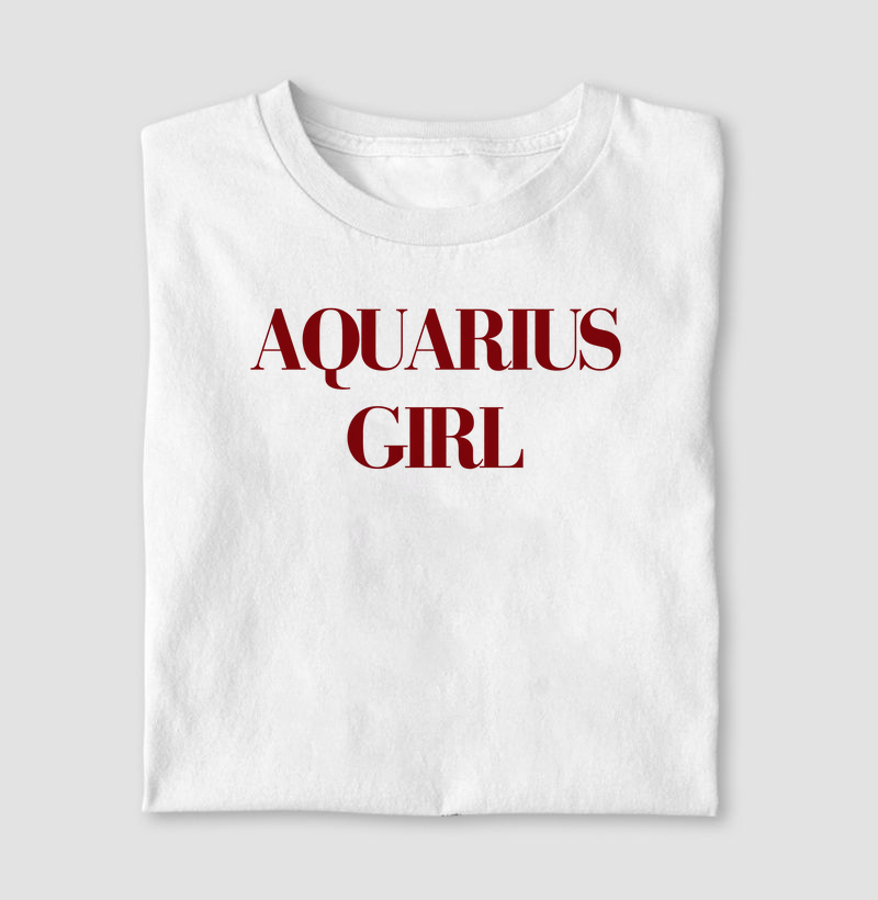 Camiseta Signos AQUÁRIO - AQUARIUS GIRL