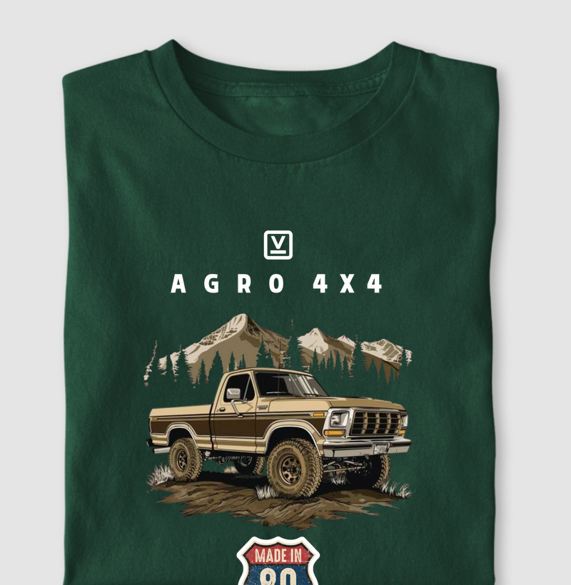 Camiseta Coleção Camionetes Agro 4x4 - Made in 80's