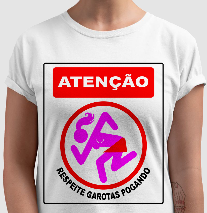 RESPEITE GAROTAS POGANDO - Camiseta exclusiva
