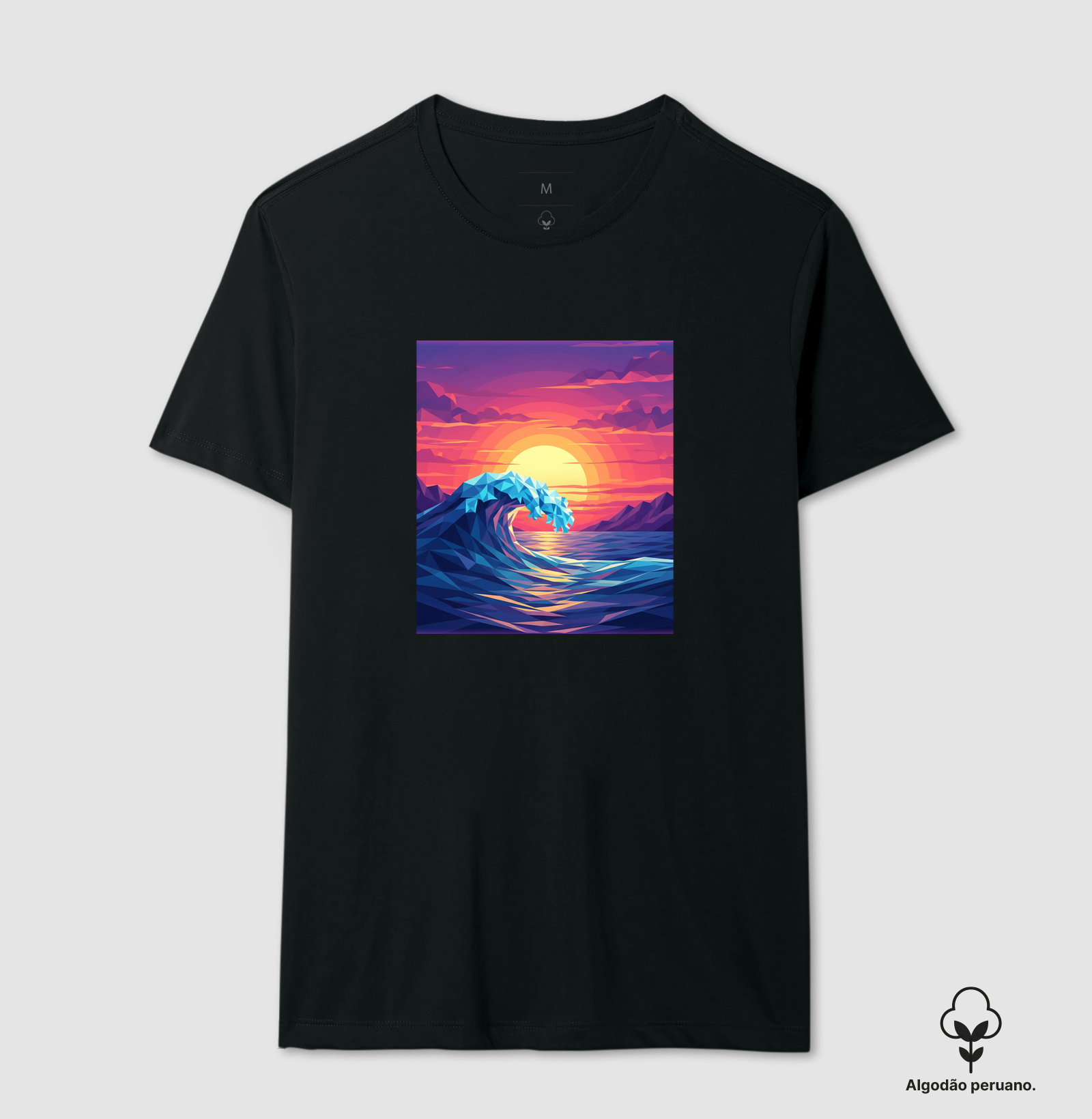 Onda Poligonal ao Pôr do Sol