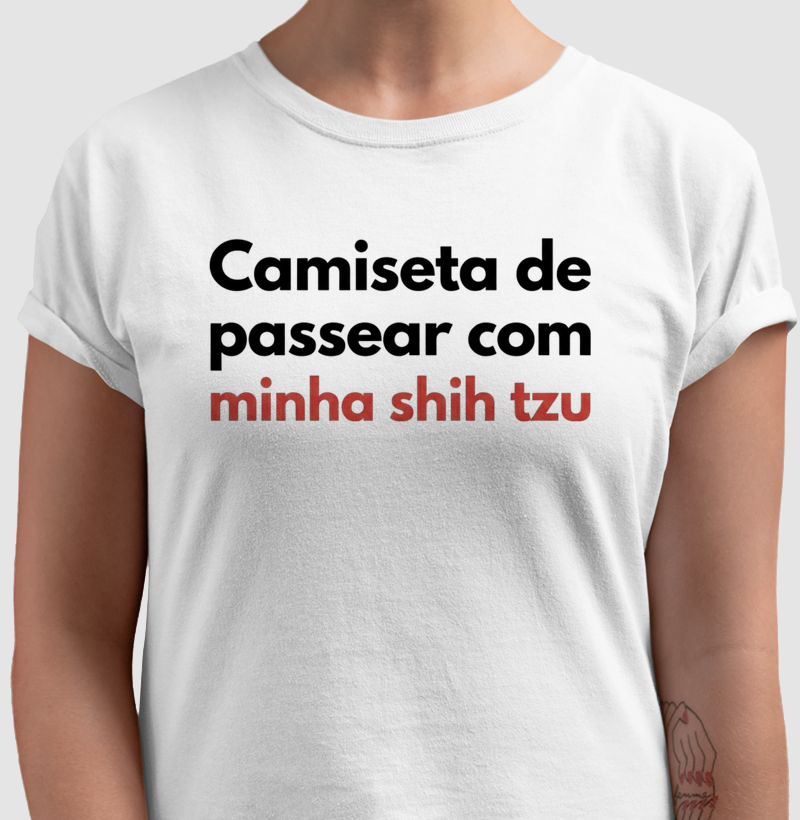 Passear com minha shih tzu