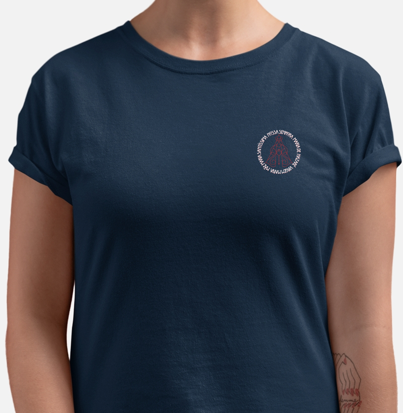 Camiseta Bls Nossa Senhora Azul Marinho Feminina