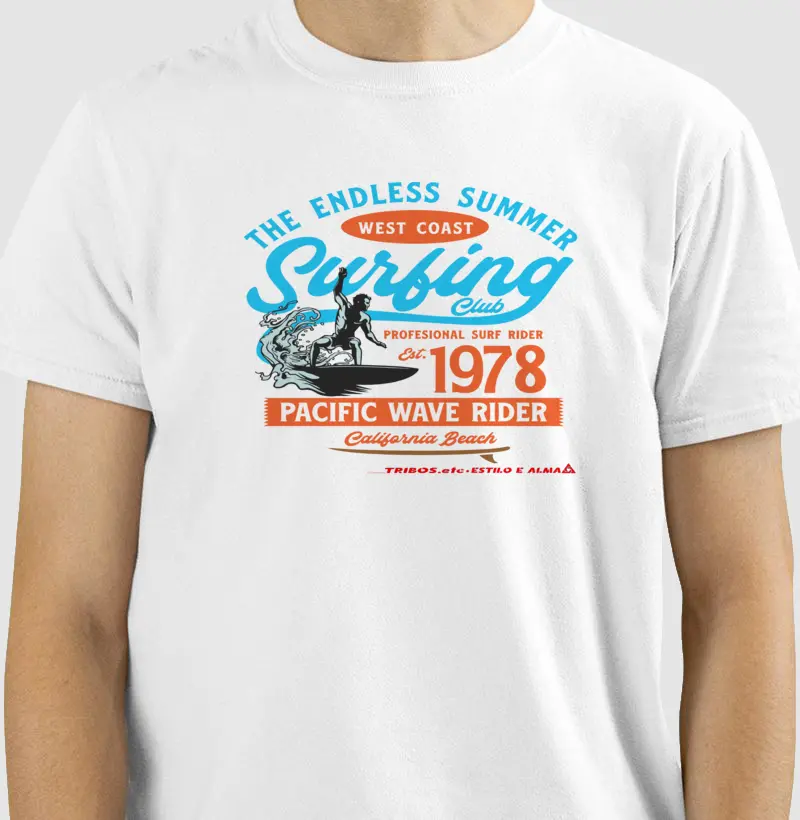 CAMISETA RESERVA.INK MASCULINA E FEMININA TRIBOS.etc ADVENTURE SURFING WEST COAST