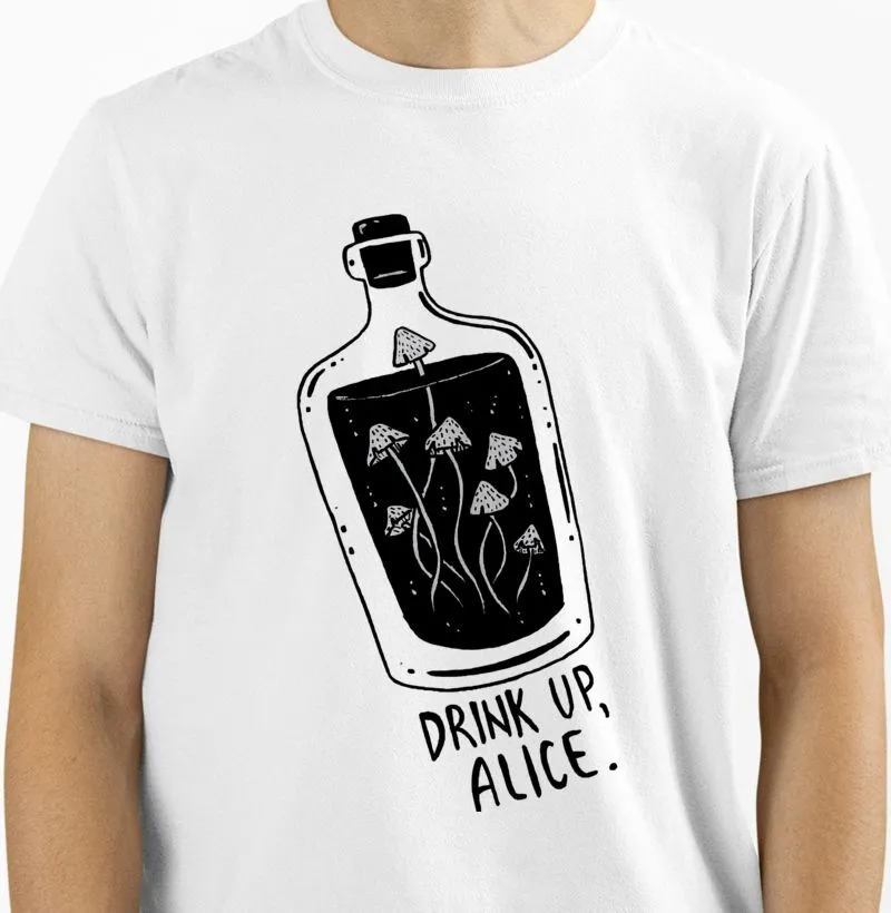 Drink up Alice glass