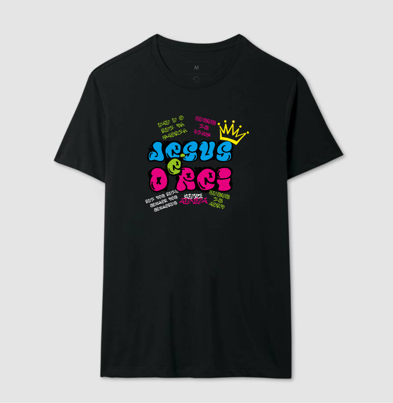 Camiseta Masculina Jesus é o Rei