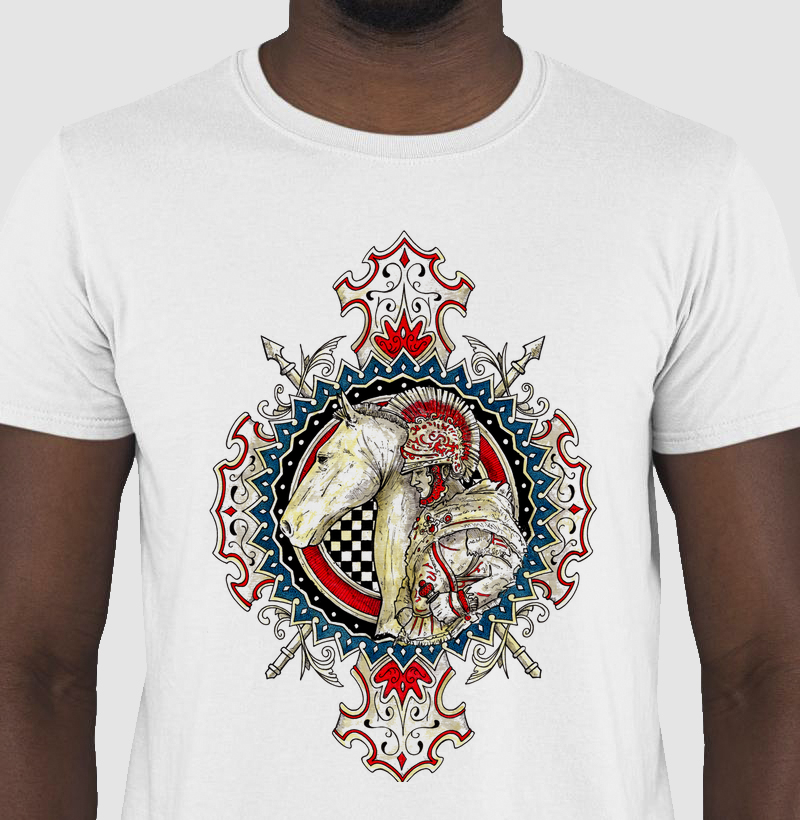 Camiseta Manto de São Jorge 100% Algodão Várias Cores