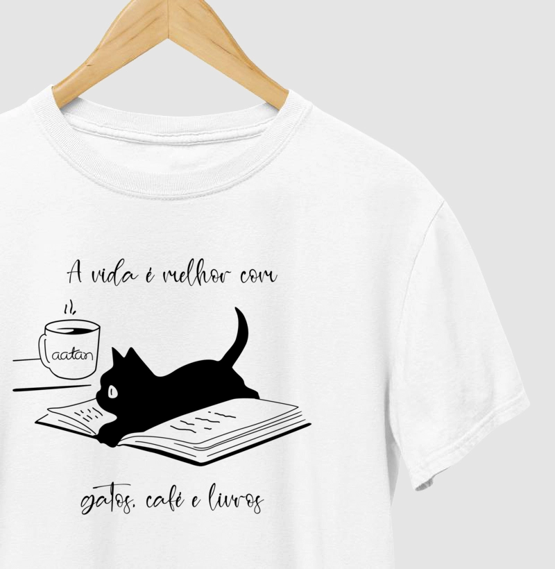 Gato, café e livros - AATAN