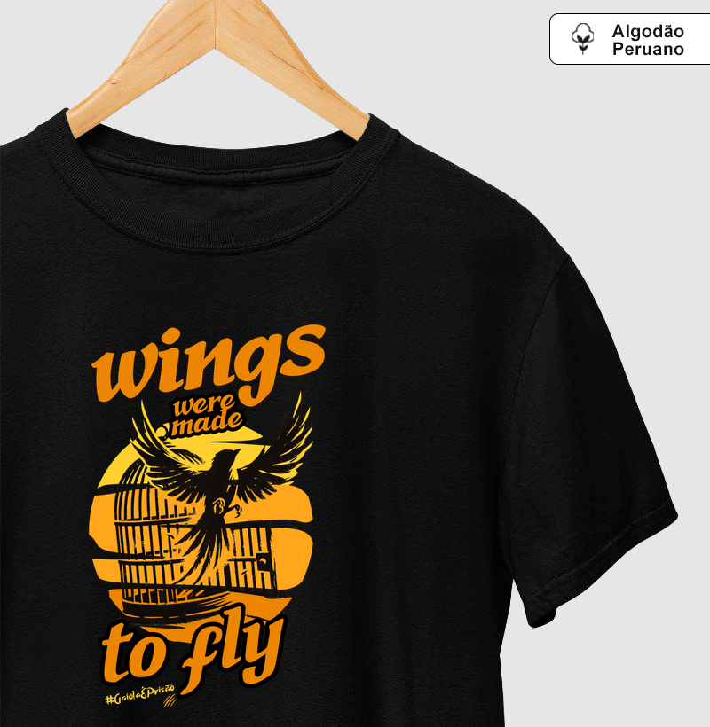 Camiseta Algodão Peruano Wings To Fly