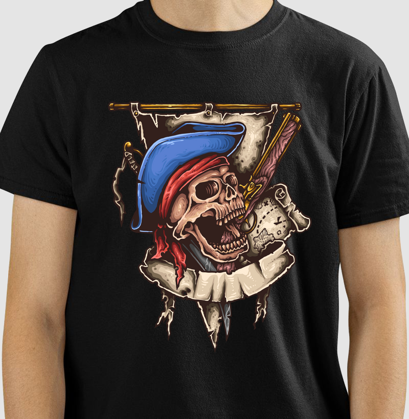 Camiseta - Pirate Skull