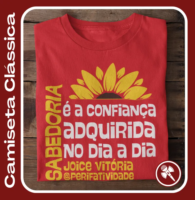 Poeta Joice Vitória - Camiseta Clássica e Baby Look