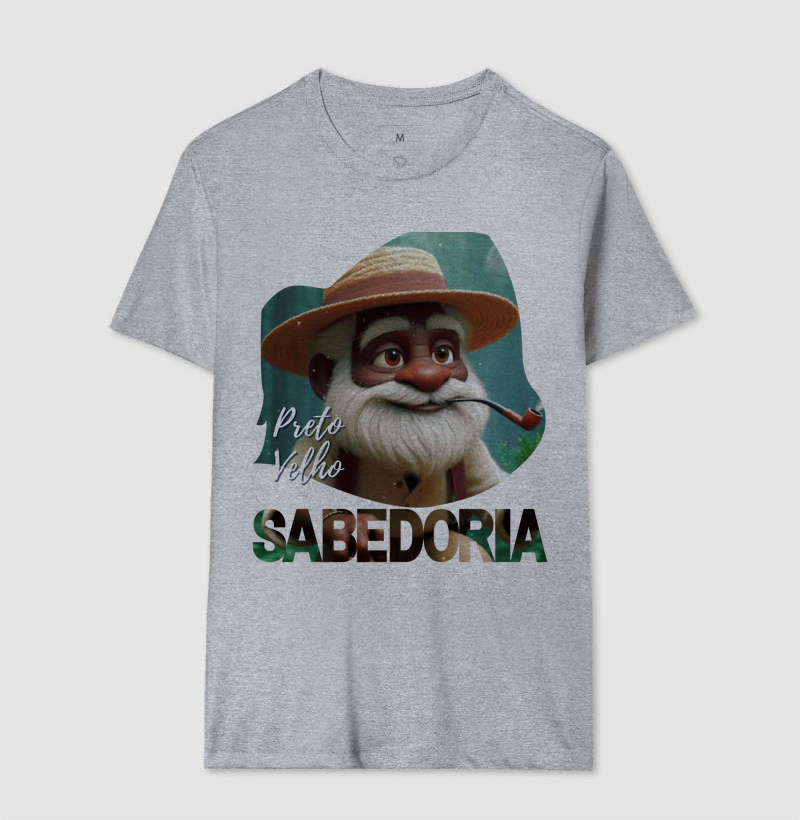Camiseta "Sabedoria, Preto Velho"