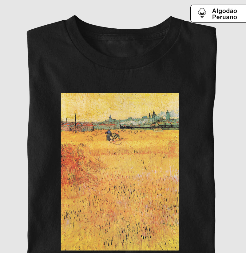 Wheat field with View of Arles