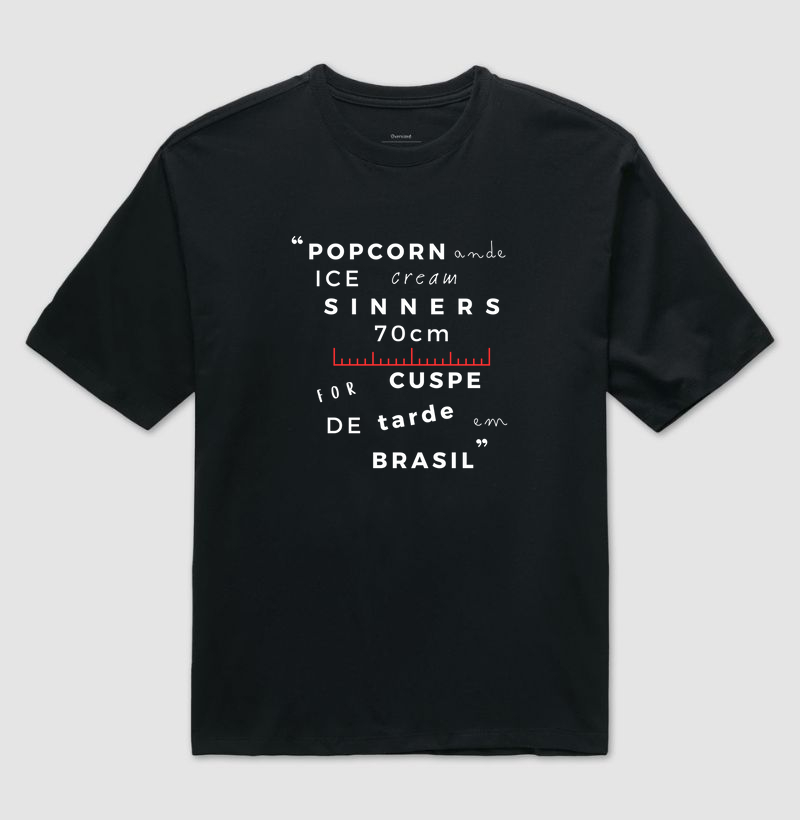 Camiseta Oversized Eu Falo Inglês