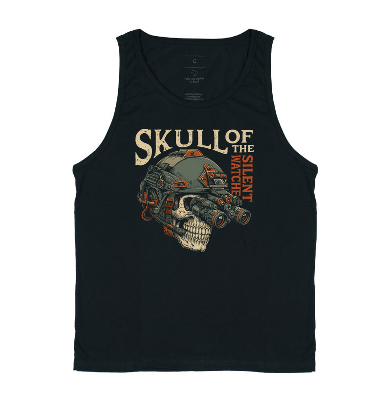Camiseta Militar Skull Silent Magnata556