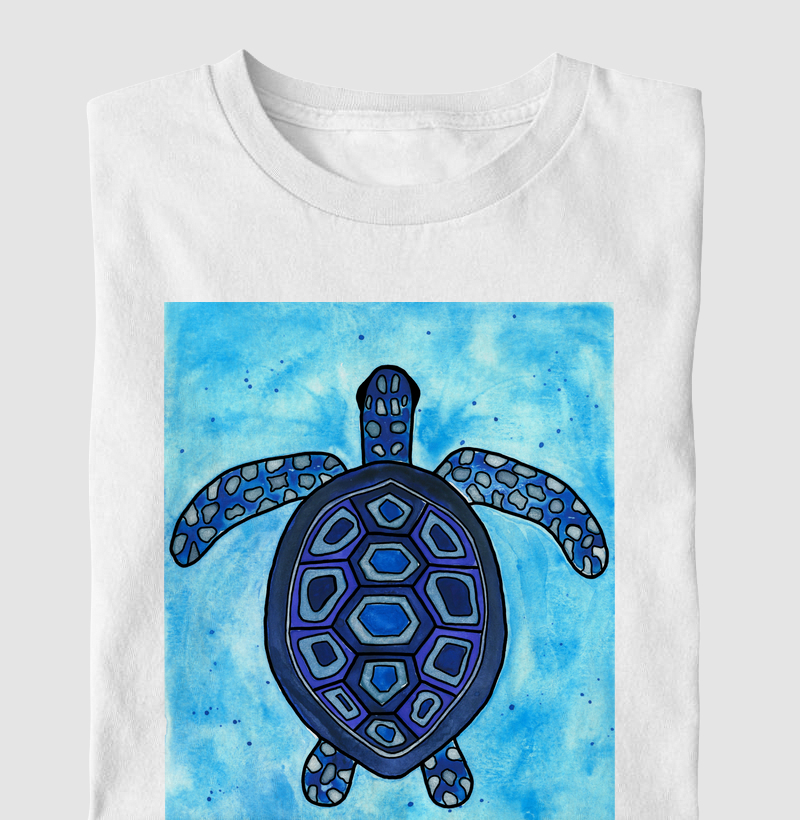 Tartaruga Azul 2.0 - Aquarela