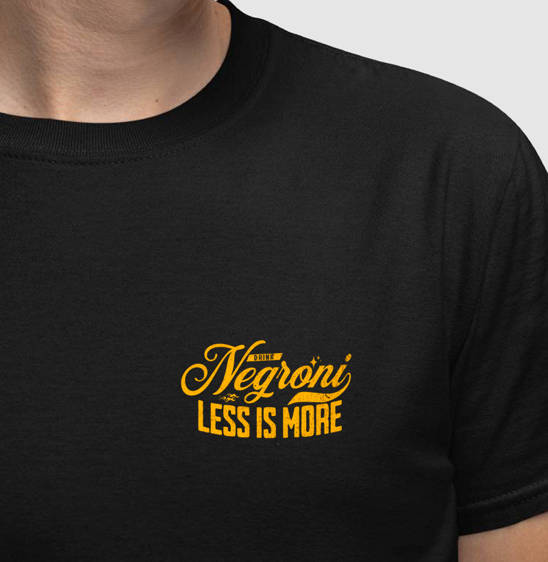 Camiseta Negroni Less is more
