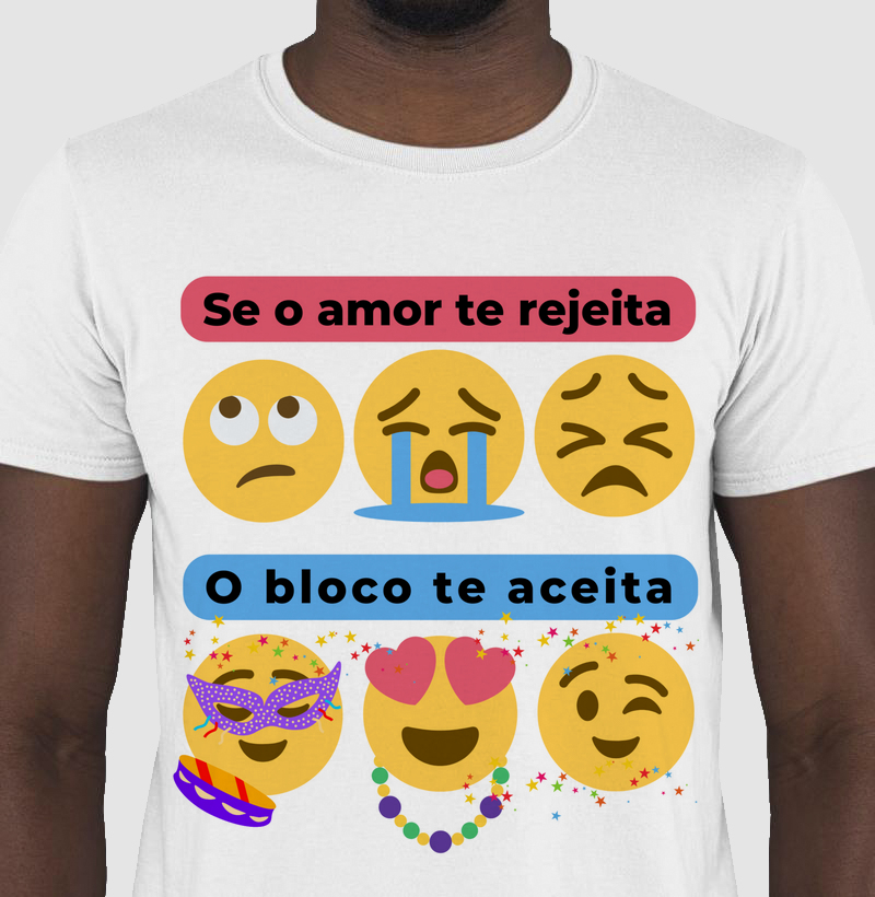 Camiseta frases bloquinho carnaval