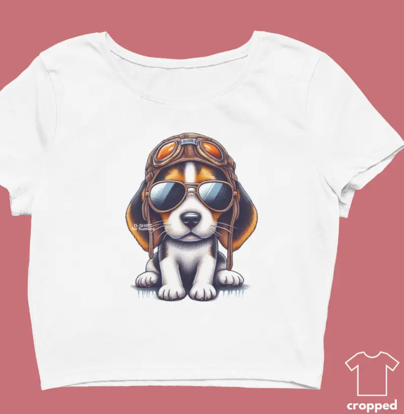 Cropped - Sticker - Beagle Aviator