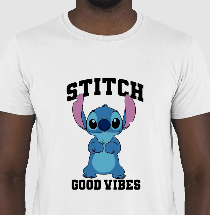 Camisa Stitch Good vibes unissex