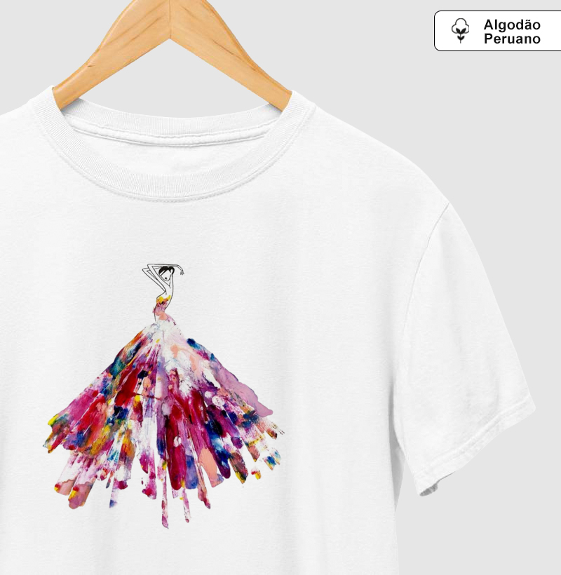 Aquarela vermelha - bailarina