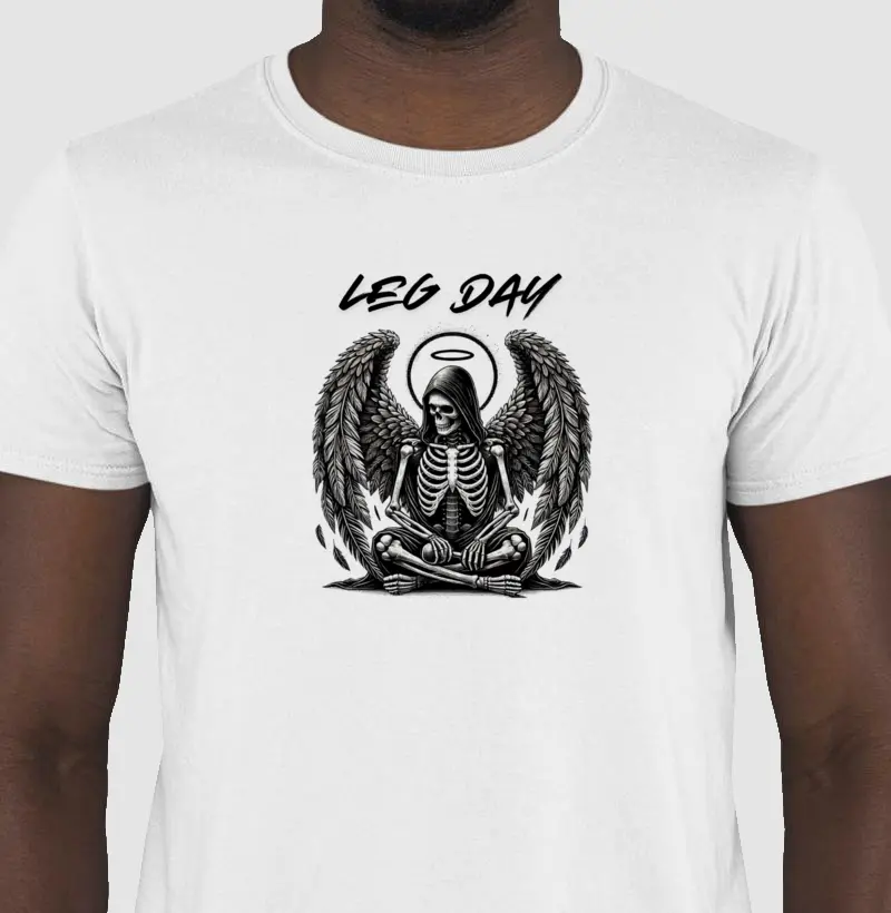 Camiseta Leg Day Caveira