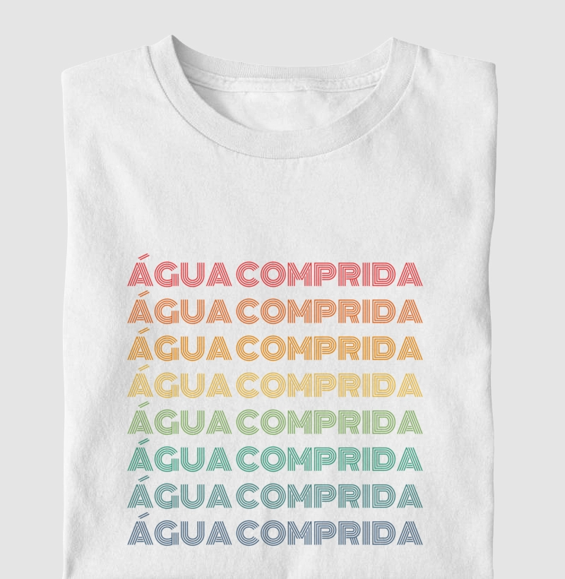 Água Comprida Letreiro Retrô