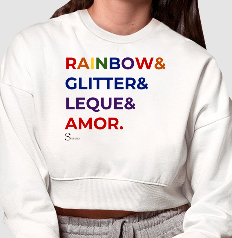 Cropped Moletom - Rainbow