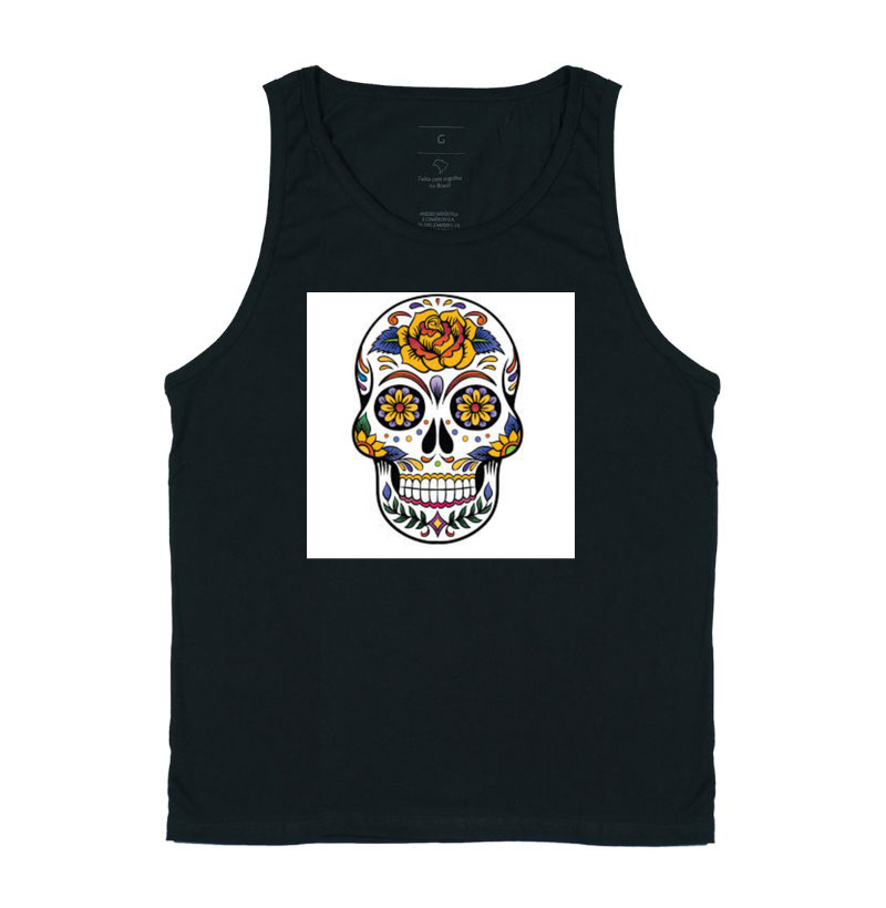 Camisetas com estampas inspiradas em caveiras