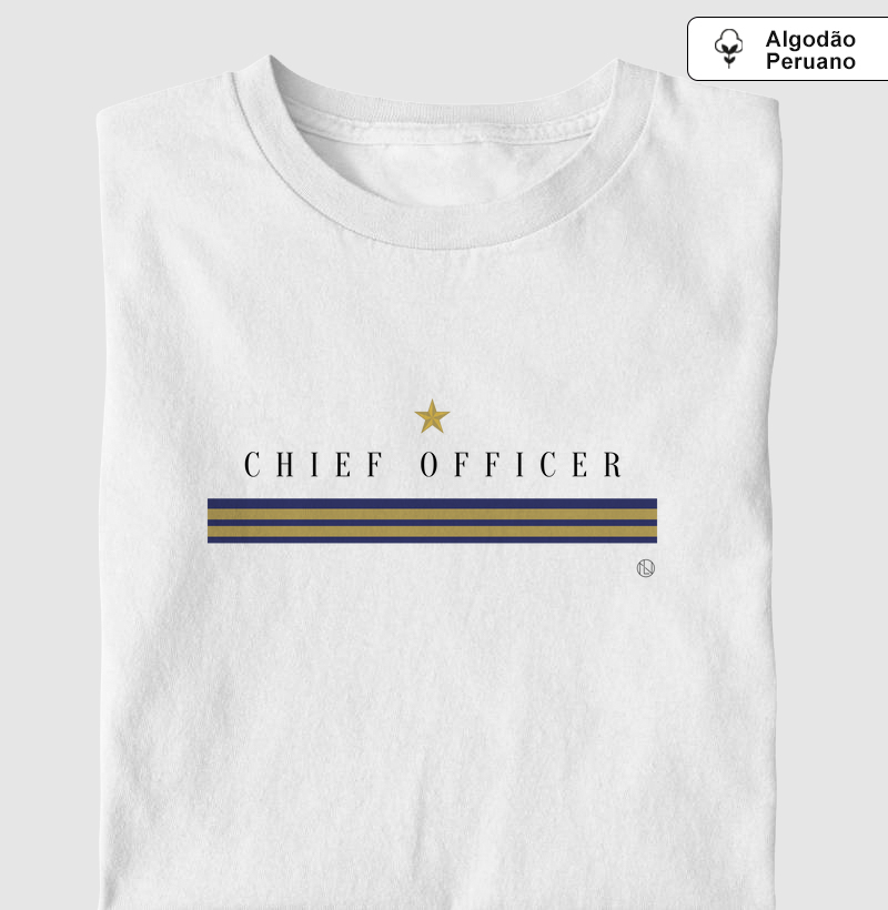 Camiseta algodão peruano Chief Officer