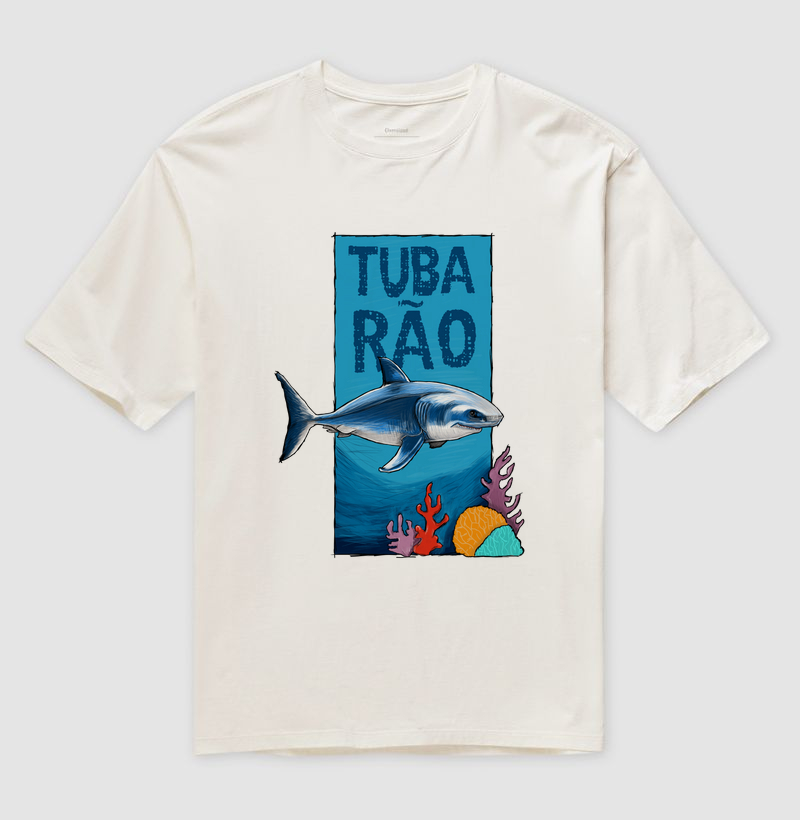 Camiseta Oversized O Tubarão