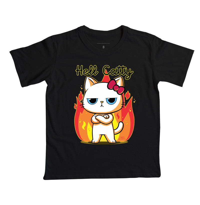 Camiseta Gato Sincero Hell Catty