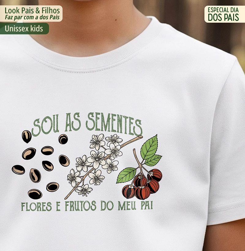 Sou as sementes, flores e frutos do meu pai