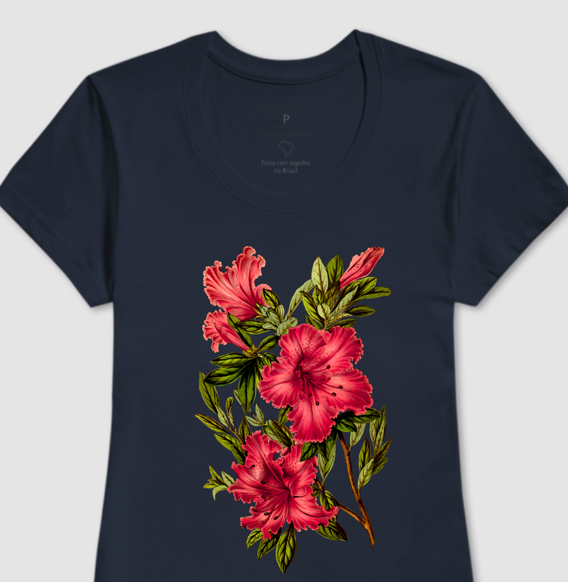 Camiseta Feminina Red Azalea Moda Fashion