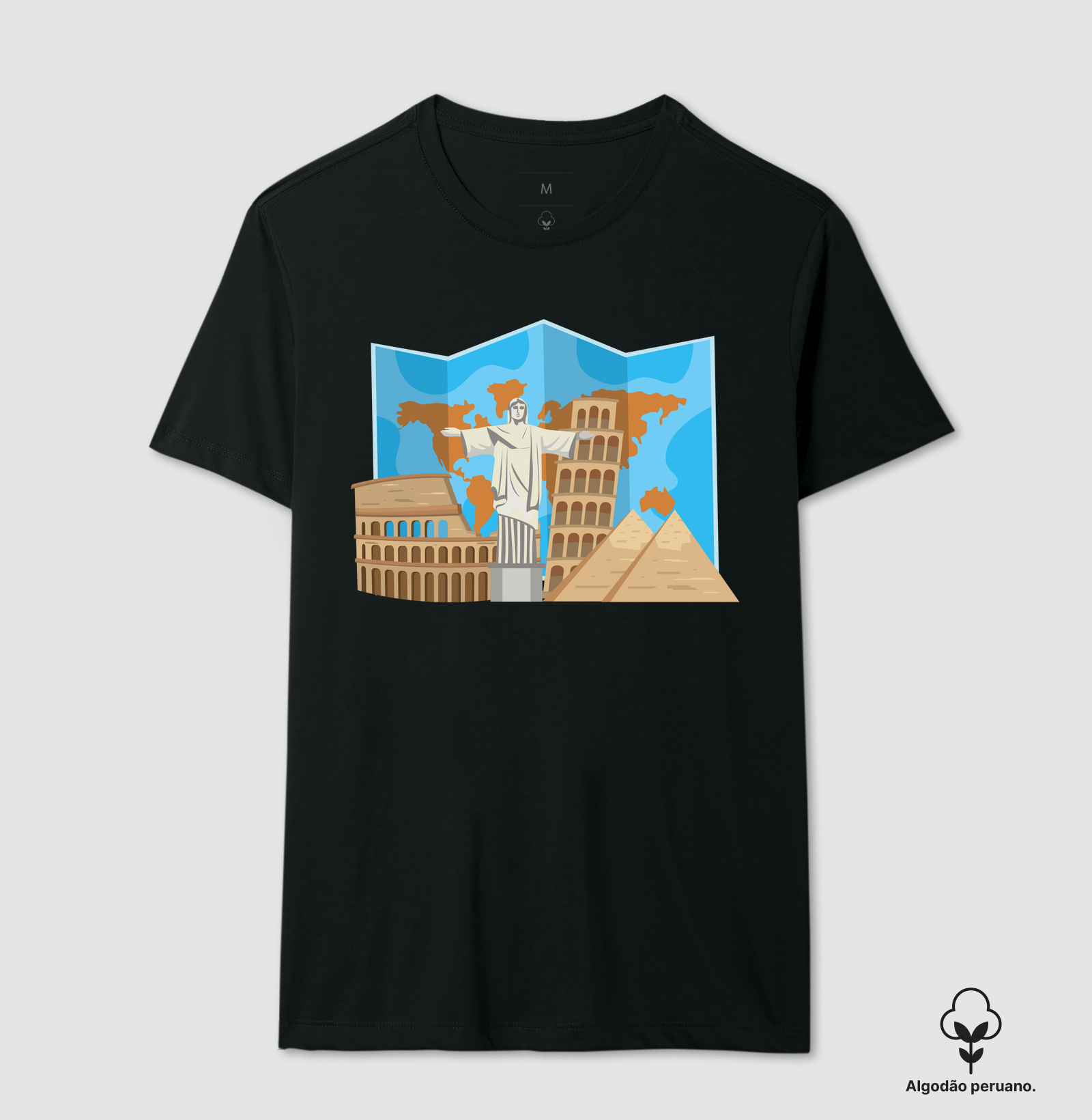 Coleção Viagem - Cristo + Coliseo + Piramide + Piza