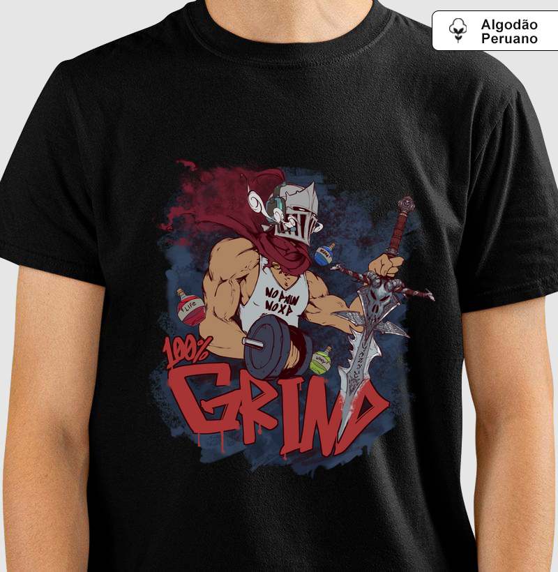 Camiseta Algodão Peruano - 100% Grind Warrior